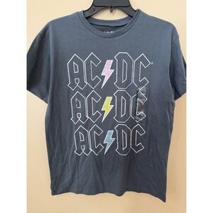 Grayson Threads Women's ACDC Grey Short Sleeve T-Shirt Size Medium NWT